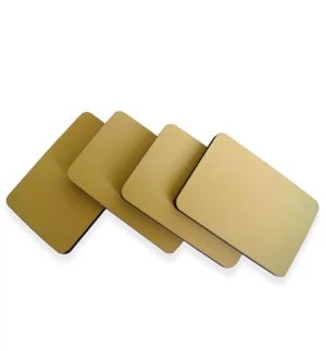 اللون الذهبي البني 4 * 8 قدم 3mm لوحة